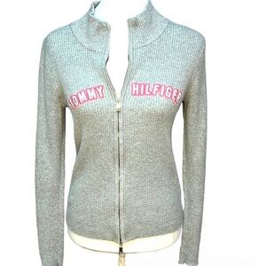 Tommy Hilfiger Ribbed Letterman Blouse